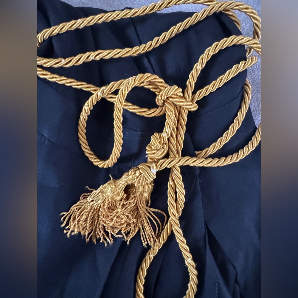 Moschino Cheap & Chic Gold Rope Halter Mini Dress - Picture 15 of 16